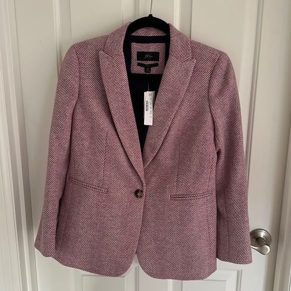 J. Crew Jackets & Blazers - Parke blazer in purple herringbone English wool